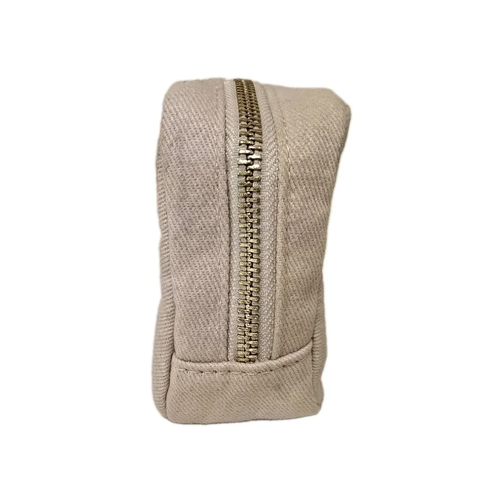 Chloe Small Coin / Cosmetic Pouch Bag Beige‎ Canvas